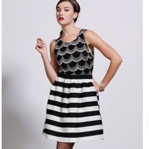 Embroidered striped dress - ModCloth